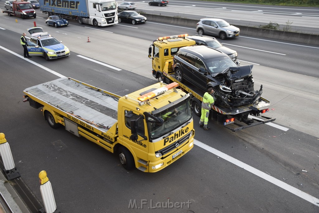 VU mehrere PKW A 3 Rich Oberhausen Hoehe AK Koeln Ost P228.JPG - Miklos Laubert